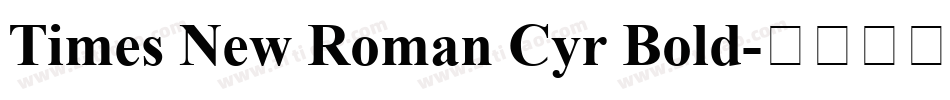 Times New Roman Cyr Bold字体转换
